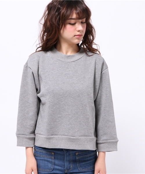 Kastane（カスタネ）の「裏シャギーハイネックプルオーバー（Tシャツ/カットソー・レディース・ピンクベージュ/オフホワイト/キャメル/グレー・FREE）」の5枚目の写真