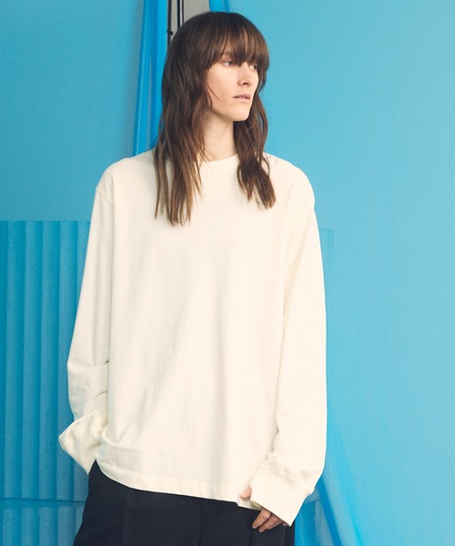 UNISEX》【EX】Prime-Over Cotton Jersey Long Sleeve T-shirt