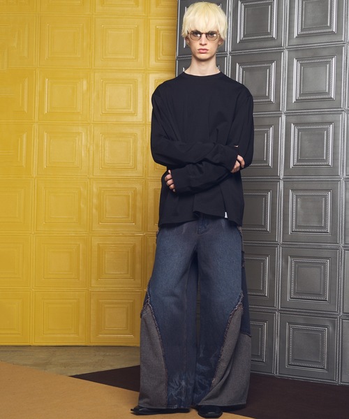 MAISON SPECIAL(メゾンスペシャル)の「《UNISEX》【EX】Prime-Over Cotton Jersey Long Sleeve T-shirt/プライムオーバー天竺ロングスリーブカットソー【MAISON SPECIAL/メゾンスペシャル】(Tシャツ/カットソー・メンズ・チャコールグレー/オフホワイト/グレイッシュベージュ/ブラック・0/2/1)」の18枚目の写真