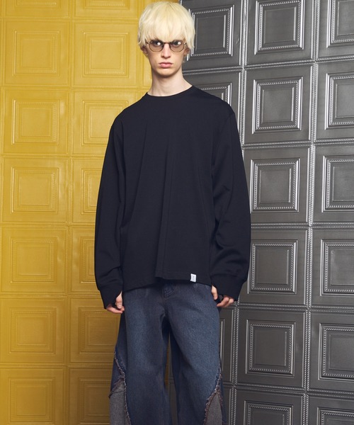 UNISEX》【EX】Prime-Over Cotton Jersey Long Sleeve T-shirt