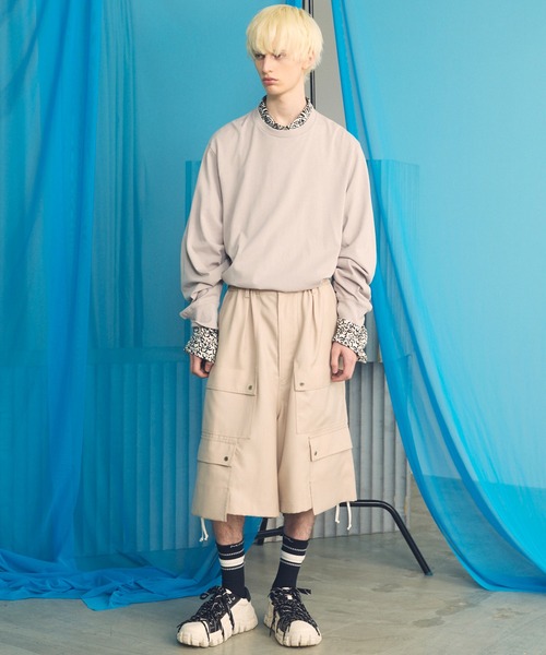 MAISON SPECIAL(メゾンスペシャル)の「《UNISEX》【EX】Prime-Over Cotton Jersey Long Sleeve T-shirt/プライムオーバー天竺ロングスリーブカットソー【MAISON SPECIAL/メゾンスペシャル】(Tシャツ/カットソー・メンズ・チャコールグレー/オフホワイト/グレイッシュベージュ/ブラック・0/2/1)」の21枚目の写真