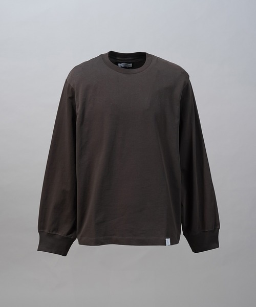 MAISON SPECIAL(メゾンスペシャル)の「《UNISEX》【EX】Prime-Over Cotton Jersey Long Sleeve T-shirt/プライムオーバー天竺ロングスリーブカットソー【MAISON SPECIAL/メゾンスペシャル】(Tシャツ/カットソー・メンズ・チャコールグレー/オフホワイト/グレイッシュベージュ/ブラック・0/2/1)」の9枚目の写真
