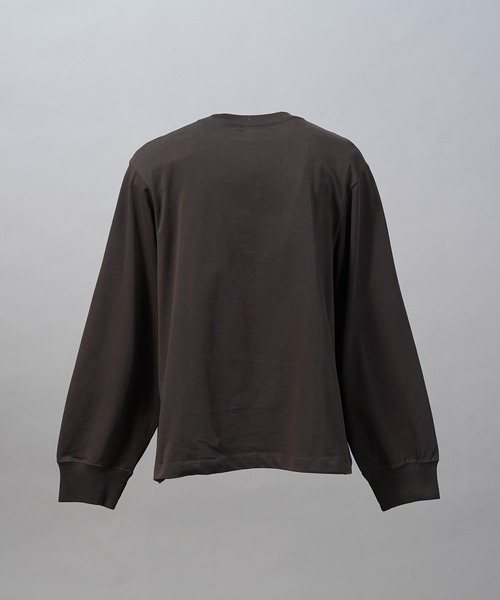 MAISON SPECIAL(メゾンスペシャル)の「《UNISEX》【EX】Prime-Over Cotton Jersey Long Sleeve T-shirt/プライムオーバー天竺ロングスリーブカットソー【MAISON SPECIAL/メゾンスペシャル】(Tシャツ/カットソー・メンズ・チャコールグレー/オフホワイト/グレイッシュベージュ/ブラック・0/2/1)」の11枚目の写真