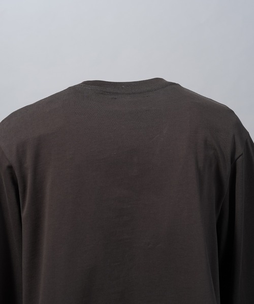 MAISON SPECIAL(メゾンスペシャル)の「《UNISEX》【EX】Prime-Over Cotton Jersey Long Sleeve T-shirt/プライムオーバー天竺ロングスリーブカットソー【MAISON SPECIAL/メゾンスペシャル】(Tシャツ/カットソー・メンズ・チャコールグレー/オフホワイト/グレイッシュベージュ/ブラック・0/2/1)」の15枚目の写真
