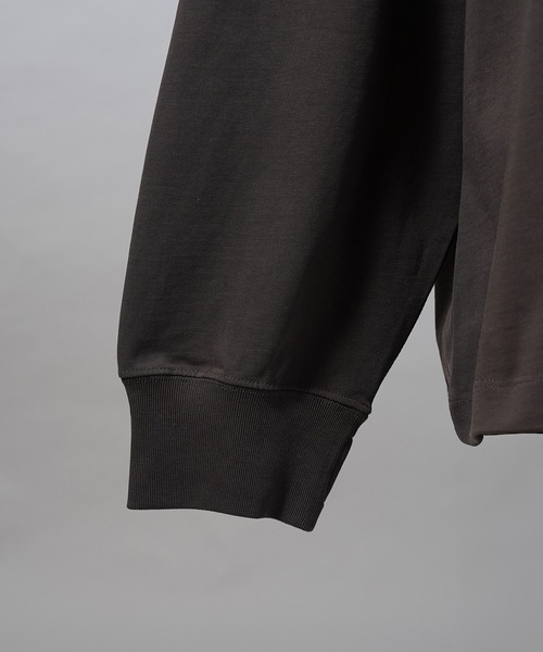 MAISON SPECIAL(メゾンスペシャル)の「《UNISEX》【EX】Prime-Over Cotton Jersey Long Sleeve T-shirt/プライムオーバー天竺ロングスリーブカットソー【MAISON SPECIAL/メゾンスペシャル】(Tシャツ/カットソー・メンズ・チャコールグレー/オフホワイト/グレイッシュベージュ/ブラック・0/2/1)」の14枚目の写真