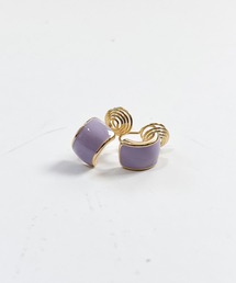 YU-KA:パステルカーブ イヤリング Pastel color curve earring