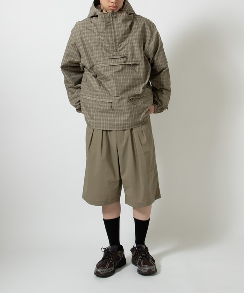 DAIWA PIER39（ダイワピア39）の「DAIWA PIER39 TECH ANORAK JACKET SUMMER PLAID BJ-70026（パーカー・メンズ・ブルー/グレー/ライトグレー・SMALL/MEDIUM/X-LARGE/LARGE）」の12枚目の写真