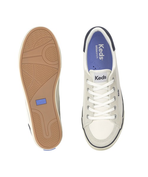 Keds(ケッズ)の「Keds ケッズ センター スリー レザー/スエード オフホワイト(スニーカー・レディース・オフホワイト・23.0cm/24.0cm/24.5cm/25.0cm/22.5cm/23.5cm)」の5枚目の写真