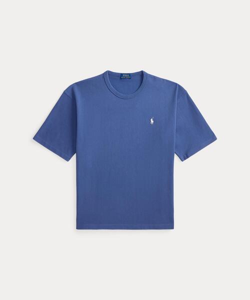 Shiero着用 cozy tシャツ polo ファー スタッズ リラックス フィット ヘビーウェイト ジャージー Tシャツ（Tシャツ