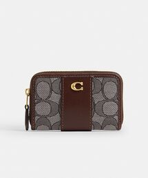 COACH（コーチ）の「エッセンシャル スモール ジップ アラウンド カード ケース・シグネチャー ジャカード（カードケース）」