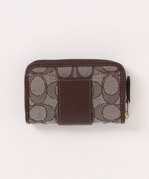 COACH（コーチ）の「エッセンシャル スモール ジップ アラウンド カード ケース・シグネチャー ジャカード（カードケース・レディース・ブラウン系その他・ONE）」の6枚目の写真