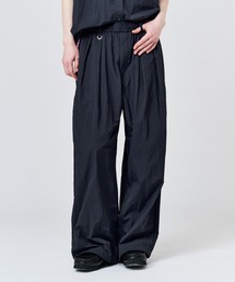 WETTEMPT（ウィテンプト）の「NYLON BICOLOR 2TUCK DRAWSTRING PANTS / ナイロンバイカラーツータックドローコードパンツ（その他パンツ）」