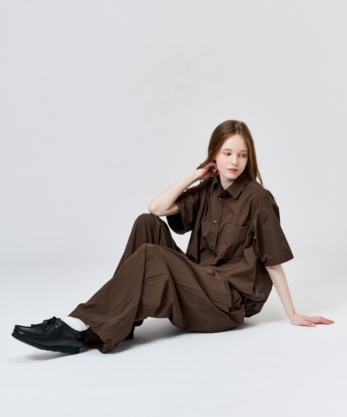 WETTEMPT（ウィテンプト）の「NYLON BICOLOR 2TUCK DRAWSTRING PANTS / ナイロンバイカラーツータックドローコードパンツ（その他パンツ・メンズ・ブラウン/ネイビー/ブラック・SMALL/MEDIUM/LARGE）」の20枚目の写真
