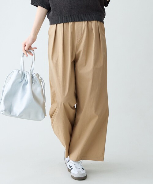 ANY（エニィ）の「撥水ナイロンタックパンツ（その他パンツ・レディース・ベージュ系/カーキ系/ダークブラウン系/グレー系・X-LARGE）」の3枚目の写真