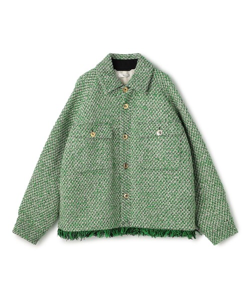 walls 緑色カバーオール GREEN TWEED オーバーサイズカバーオール（その他アウター