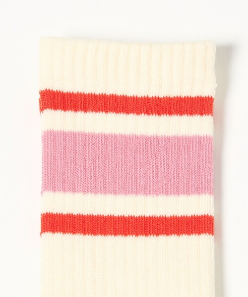 CITEN（シテン）の「＜CITEN＞ラインソックス（ソックス/靴下・レディース・ライトブルー/ピンク・FREE）」の7枚目の写真