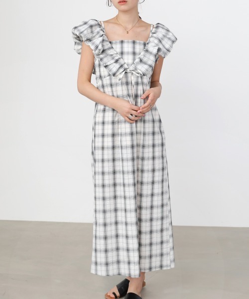 Bab(バブ)の「2WAYバルーンチェックワンピース(ワンピース・レディース・A/B・S/M)」の22枚目の写真