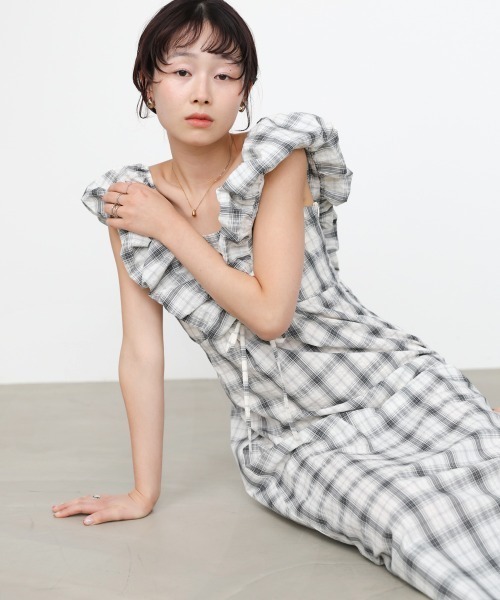 Bab(バブ)の「2WAYバルーンチェックワンピース(ワンピース・レディース・A/B・S/M)」の21枚目の写真