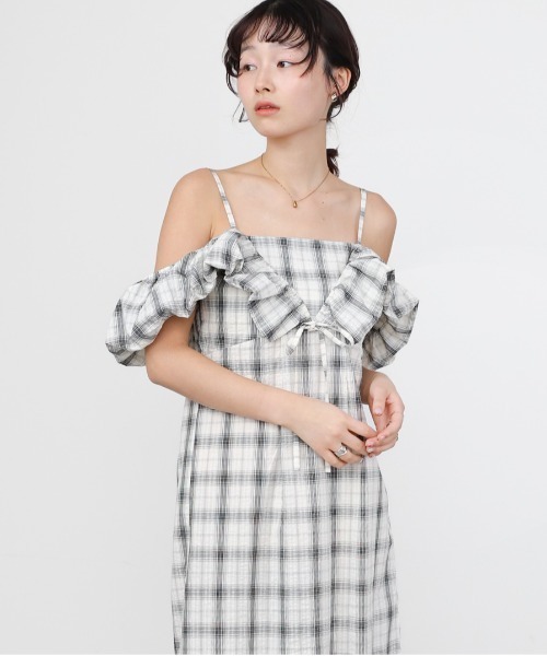 Bab(バブ)の「2WAYバルーンチェックワンピース(ワンピース・レディース・A/B・S/M)」の20枚目の写真