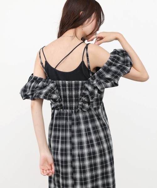 Bab(バブ)の「2WAYバルーンチェックワンピース(ワンピース・レディース・A/B・S/M)」の19枚目の写真