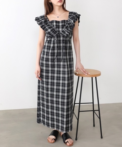 Bab(バブ)の「2WAYバルーンチェックワンピース(ワンピース・レディース・A/B・S/M)」の9枚目の写真