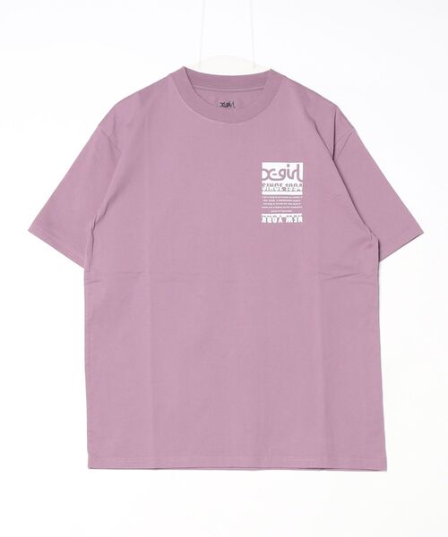 X-girl(エックスガール)の「BI COLOR BOX LOGO S/S TEE(Tシャツ/カットソー・レディース・ブラック/ホワイト/パープル・M/L/S)」の22枚目の写真