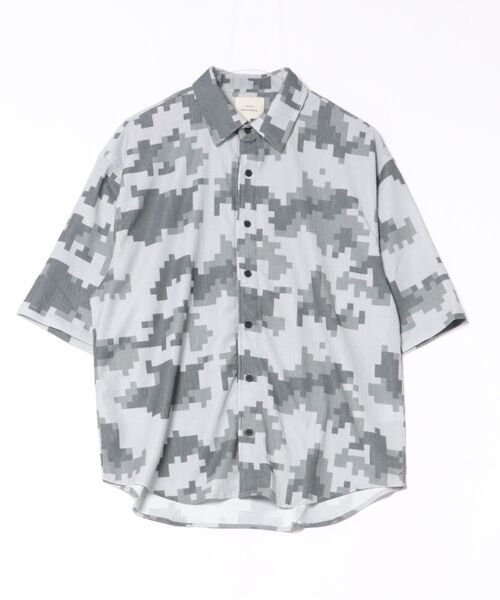CORISCO（コリスコ）の「カットサッカー カモフラ柄半袖シャツ(M1)（シャツ/ブラウス・メンズ・グリーン系カモフラージュ/グレー系カモフラージュ・LARGE/MEDIUM/X-LARGE）」の5枚目の写真