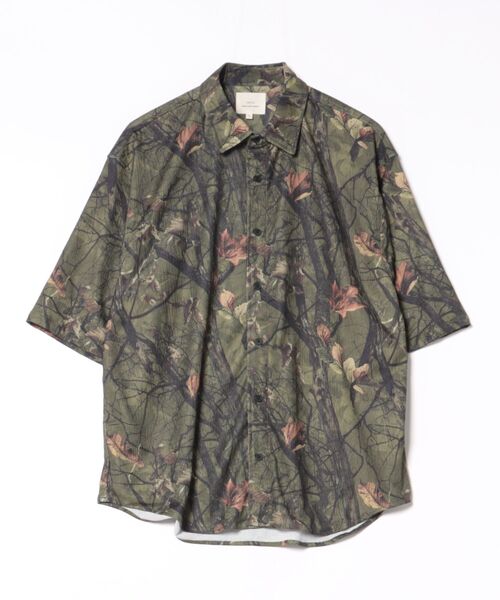 CORISCO（コリスコ）の「カットサッカー カモフラ柄半袖シャツ(M1)（シャツ/ブラウス・メンズ・グリーン系カモフラージュ/グレー系カモフラージュ・LARGE/MEDIUM/X-LARGE）」の4枚目の写真