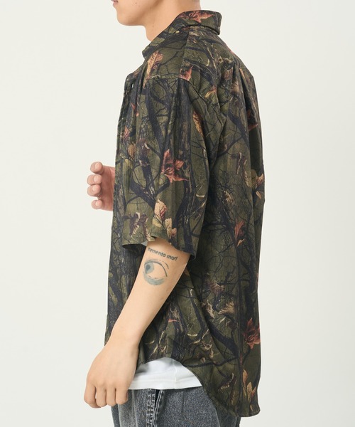 CORISCO（コリスコ）の「カットサッカー カモフラ柄半袖シャツ(M1)（シャツ/ブラウス・メンズ・グリーン系カモフラージュ/グレー系カモフラージュ・LARGE/MEDIUM/X-LARGE）」の11枚目の写真