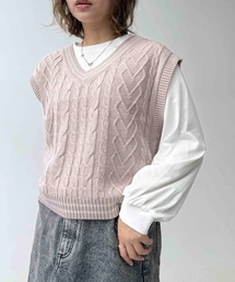 定価3.08万 カレンソロジー アランチルデンニットベスト アイボリー チルデンニットベスト」に該当するファッション通販 - ZOZOTOWN