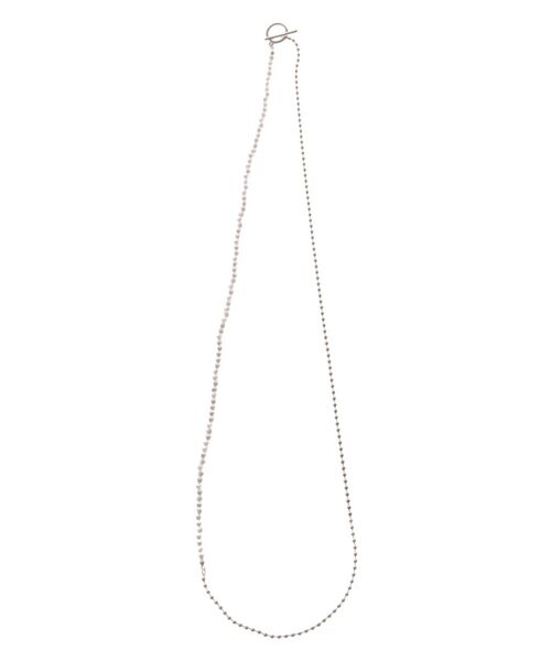 MURUA（ムルーア）の「パールチェーンMIXネックレス（ネックレス・レディース・シルバー・FREE）」の5枚目の写真