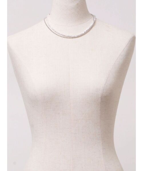 MURUA（ムルーア）の「パールチェーンMIXネックレス（ネックレス・レディース・シルバー・FREE）」の6枚目の写真