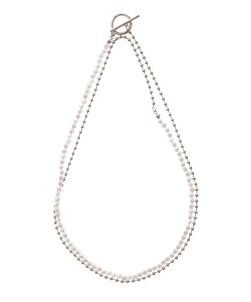 MURUA（ムルーア）の「パールチェーンMIXネックレス（ネックレス・レディース・シルバー・FREE）」の7枚目の写真