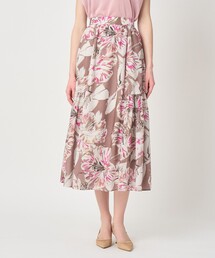 ANAYI | ペイントフラワープリントティアード スカート(スカート)