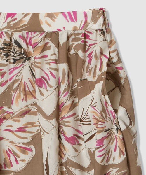 ANAYI（アナイ）の「ペイントフラワープリントティアード スカート（スカート・レディース・ブラウン/ピンク・38/36/34）」の10枚目の写真