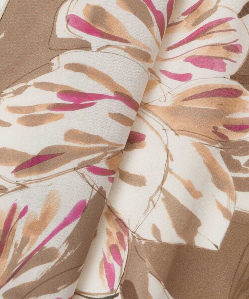 ANAYI（アナイ）の「ペイントフラワープリントティアード スカート（スカート・レディース・ブラウン/ピンク・38/36/34）」の14枚目の写真