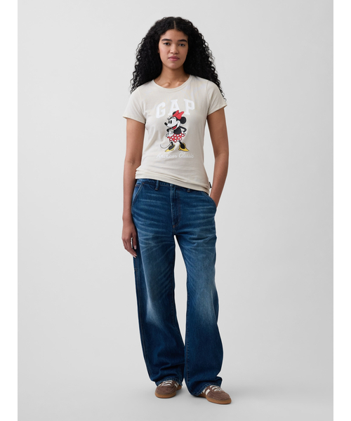 GAP(ギャップ)の「Gap × ディズニー GAPロゴTシャツ(Tシャツ/カットソー・レディース・ベージュ/ピンク/ホワイト・XS/S/M/L/XL/XXS)」の11枚目の写真