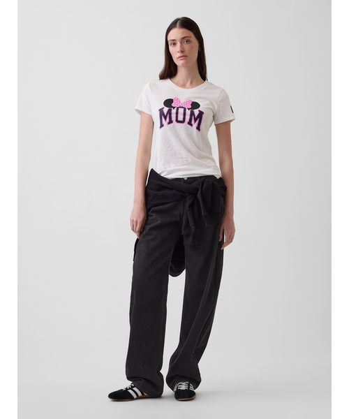 GAP(ギャップ)の「Gap × ディズニー GAPロゴTシャツ(Tシャツ/カットソー・レディース・ベージュ/ピンク/ホワイト・XS/S/M/L/XL/XXS)」の12枚目の写真