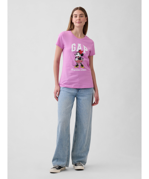 GAP(ギャップ)の「Gap × ディズニー GAPロゴTシャツ(Tシャツ/カットソー・レディース・ベージュ/ピンク/ホワイト・XS/S/M/L/XL/XXS)」の13枚目の写真
