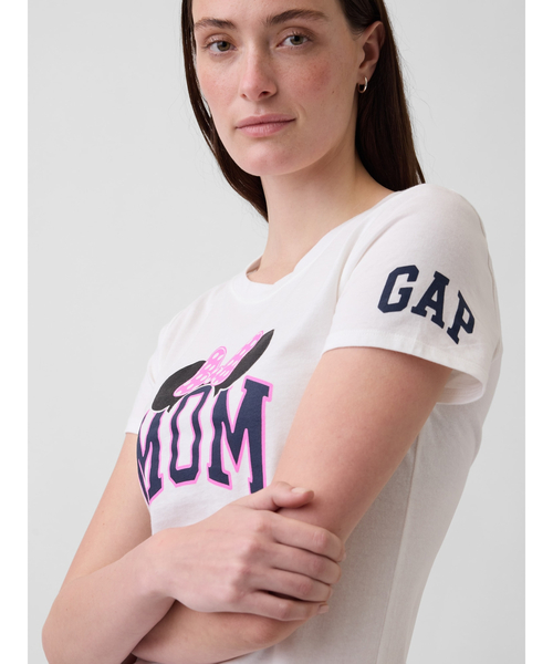 GAP(ギャップ)の「Gap × ディズニー GAPロゴTシャツ(Tシャツ/カットソー・レディース・ベージュ/ピンク/ホワイト・XS/S/M/L/XL/XXS)」の18枚目の写真