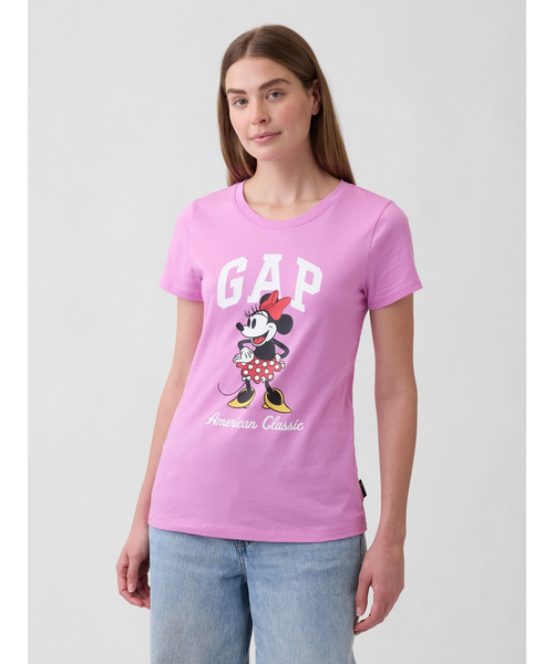 GAP(ギャップ)の「Gap × ディズニー GAPロゴTシャツ(Tシャツ/カットソー・レディース・ベージュ/ピンク/ホワイト・XS/S/M/L/XL/XXS)」の9枚目の写真