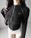 me+em select�i�~�[���Z���N�g�j�́u�y �Qcolor �z�_�u���W�b�v�o�C�J�[�X�����g�b�v�X �^ double zip biker slim tops�i���̑��g�b�v�X�j�v�b�u���b�N