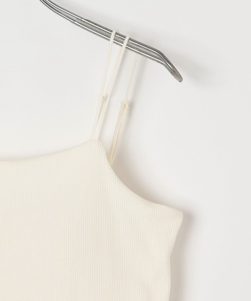 LEPSIM（レプシィム）の「カップ付きWキャミソール　647443（キャミソール・レディース・ブラック/アイボリー/カーキブラウン/レッド・LARGE/MEDIUM）」の15枚目の写真