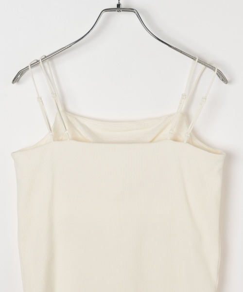 LEPSIM（レプシィム）の「カップ付きWキャミソール　647443（キャミソール・レディース・ブラック/アイボリー/カーキブラウン/レッド・LARGE/MEDIUM）」の17枚目の写真