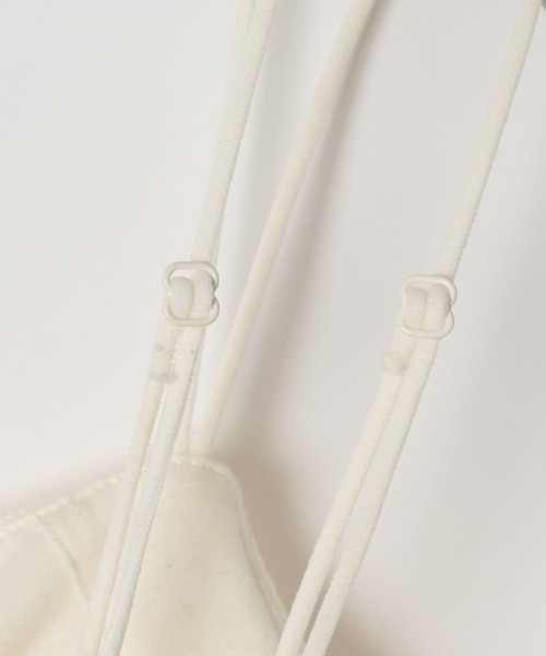 LEPSIM（レプシィム）の「カップ付きWキャミソール　647443（キャミソール・レディース・ブラック/アイボリー/カーキブラウン/レッド・LARGE/MEDIUM）」の18枚目の写真