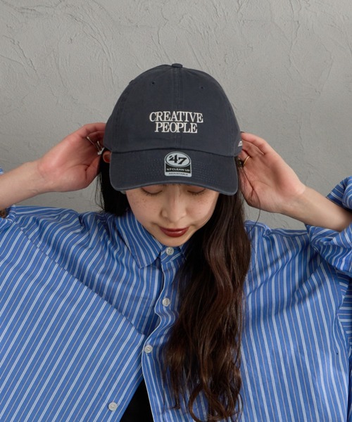 AMERICANA（アメリカーナ）の「［Americana/アメリカーナ］AMERCN 47クリーンナップ ロゴ刺繍 キャップ（キャップ・レディース・チャコールグレー/ネイビー/レンガ・ONE SIZE）」の2枚目の写真