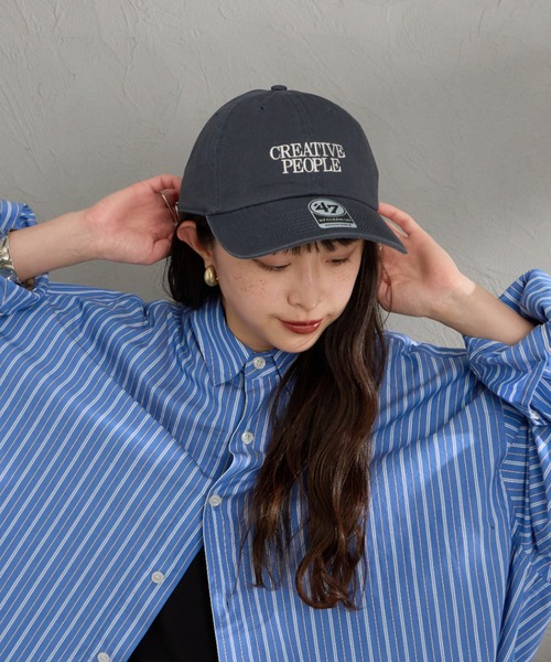 AMERICANA（アメリカーナ）の「［Americana/アメリカーナ］AMERCN 47クリーンナップ ロゴ刺繍 キャップ（キャップ・レディース・チャコールグレー/ネイビー/レンガ・ONE SIZE）」の17枚目の写真