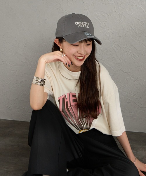 AMERICANA（アメリカーナ）の「［Americana/アメリカーナ］AMERCN 47クリーンナップ ロゴ刺繍 キャップ（キャップ・レディース・チャコールグレー/ネイビー/レンガ・ONE SIZE）」の9枚目の写真