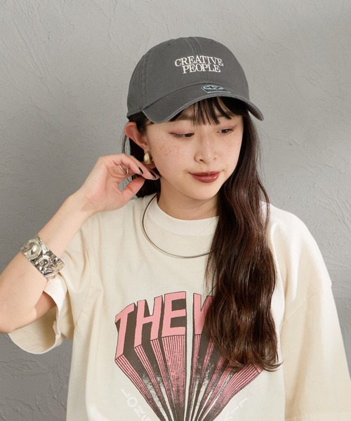 AMERICANA（アメリカーナ）の「［Americana/アメリカーナ］AMERCN 47クリーンナップ ロゴ刺繍 キャップ（キャップ・レディース・チャコールグレー/ネイビー/レンガ・ONE SIZE）」の10枚目の写真