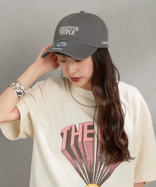 AMERICANA（アメリカーナ）の「［Americana/アメリカーナ］AMERCN 47クリーンナップ ロゴ刺繍 キャップ（キャップ・レディース・チャコールグレー/ネイビー/レンガ・ONE SIZE）」の11枚目の写真